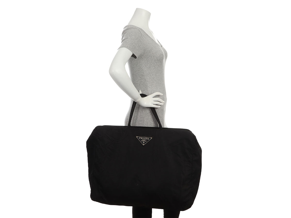 PRD Black Nylon Tote