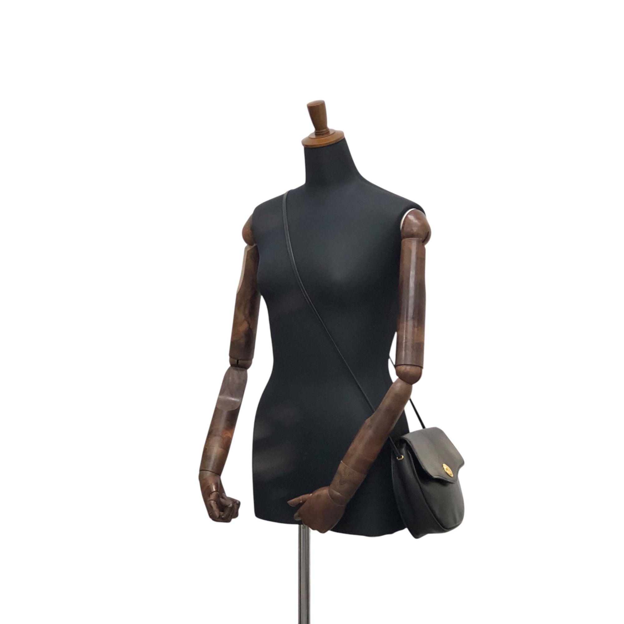 Christian D1OR  Shoulder bag Black Vintage tzdbkd