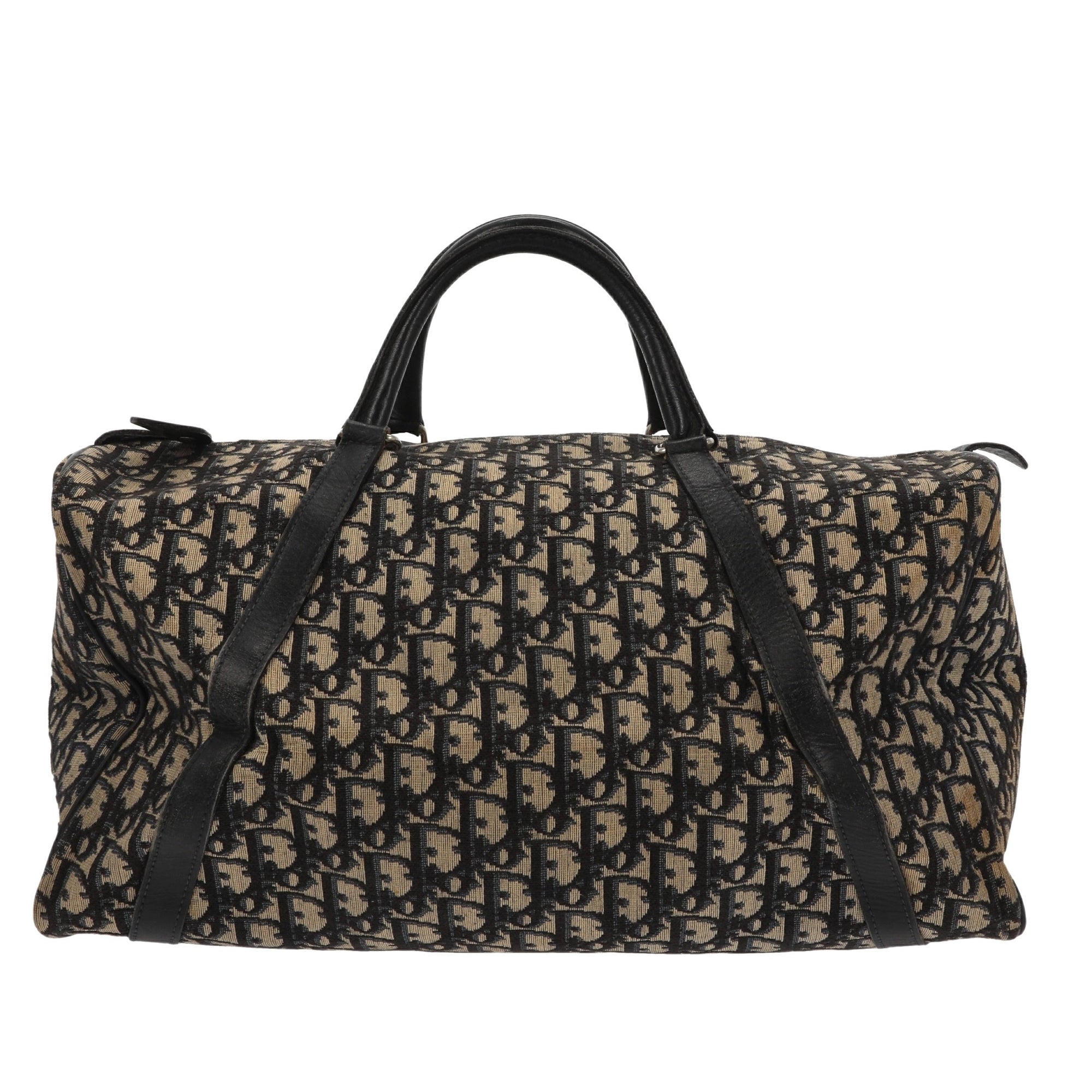 CHRISTIAN D1OR Bowling Handbag in Blue Fabric