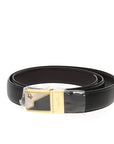CHRISTIAN D1OR Belt in Black Leather