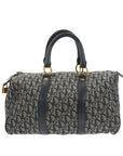 CHRISTIAN D1OR Bowling Handbag in Blue Fabric