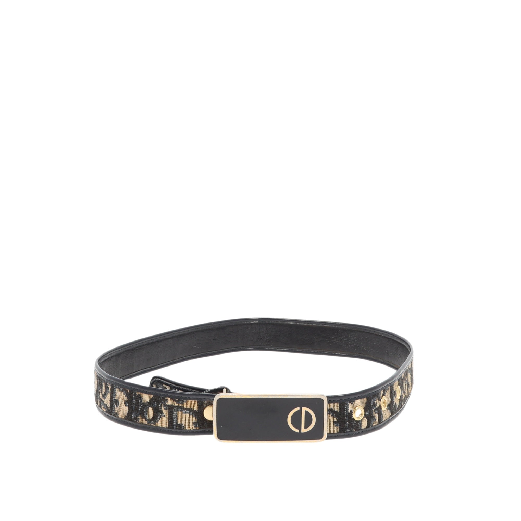 CHRISTIAN D1OR Belt in Blue Fabric