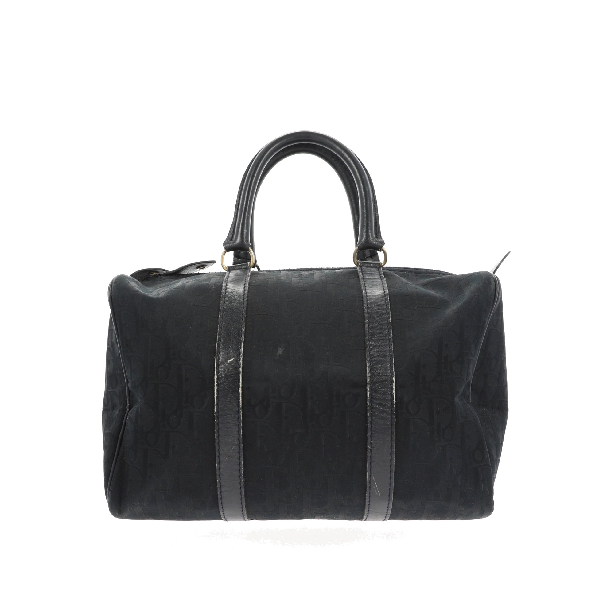 CHRISTIAN D1OR Bowling Handbag in Blue Fabric