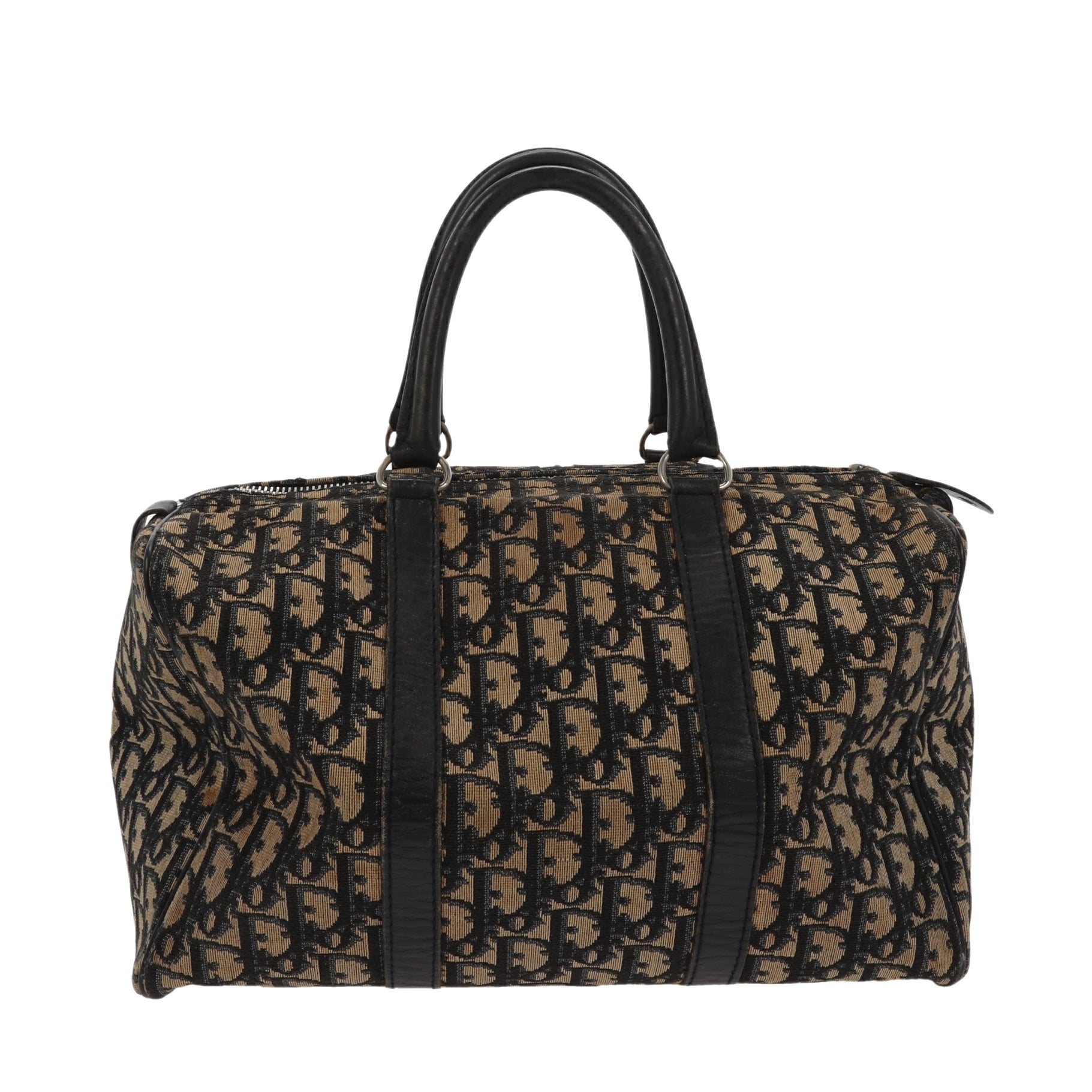 CHRISTIAN D1OR Bowling Handbag in Blue Fabric