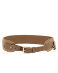 CHRISTIAN D1OR Belt in Brown Fabric