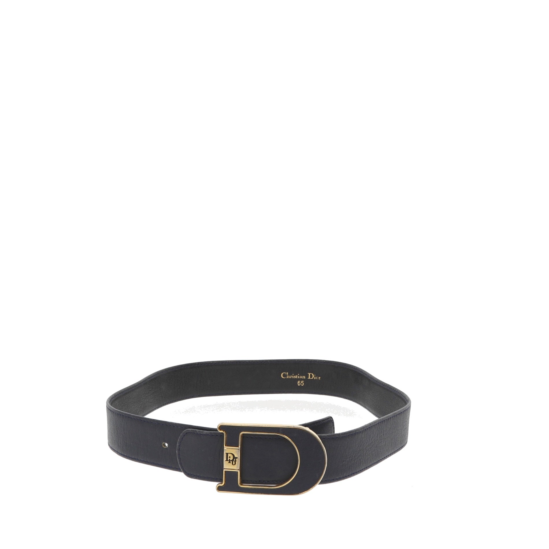 CHRISTIAN D1OR Belt in Blue Leather