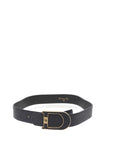 CHRISTIAN D1OR Belt in Blue Leather