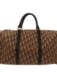 CHRISTIAN D1OR Bowling Handbag in Beige Fabric