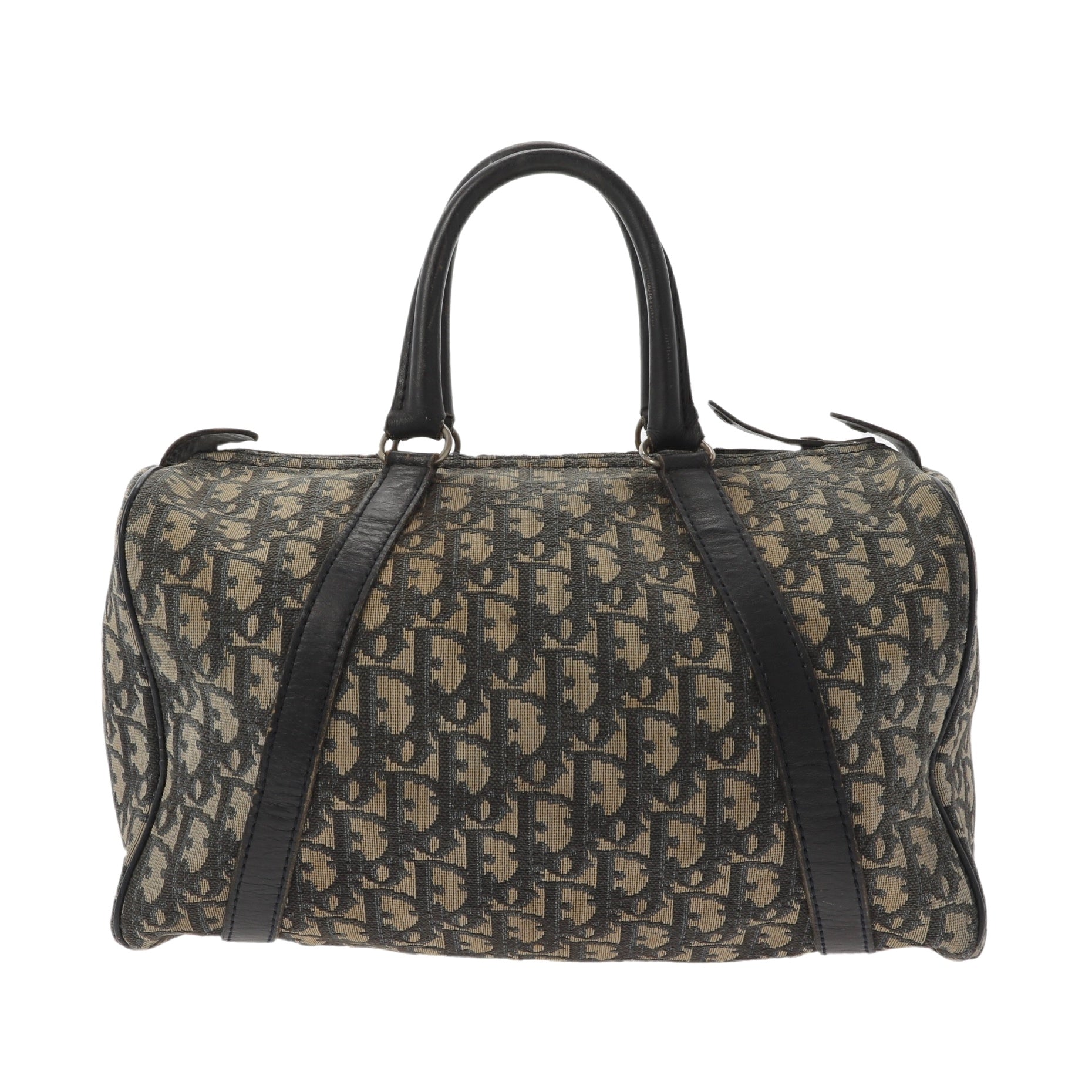 CHRISTIAN D1OR Bowling Handbag in Blue Fabric