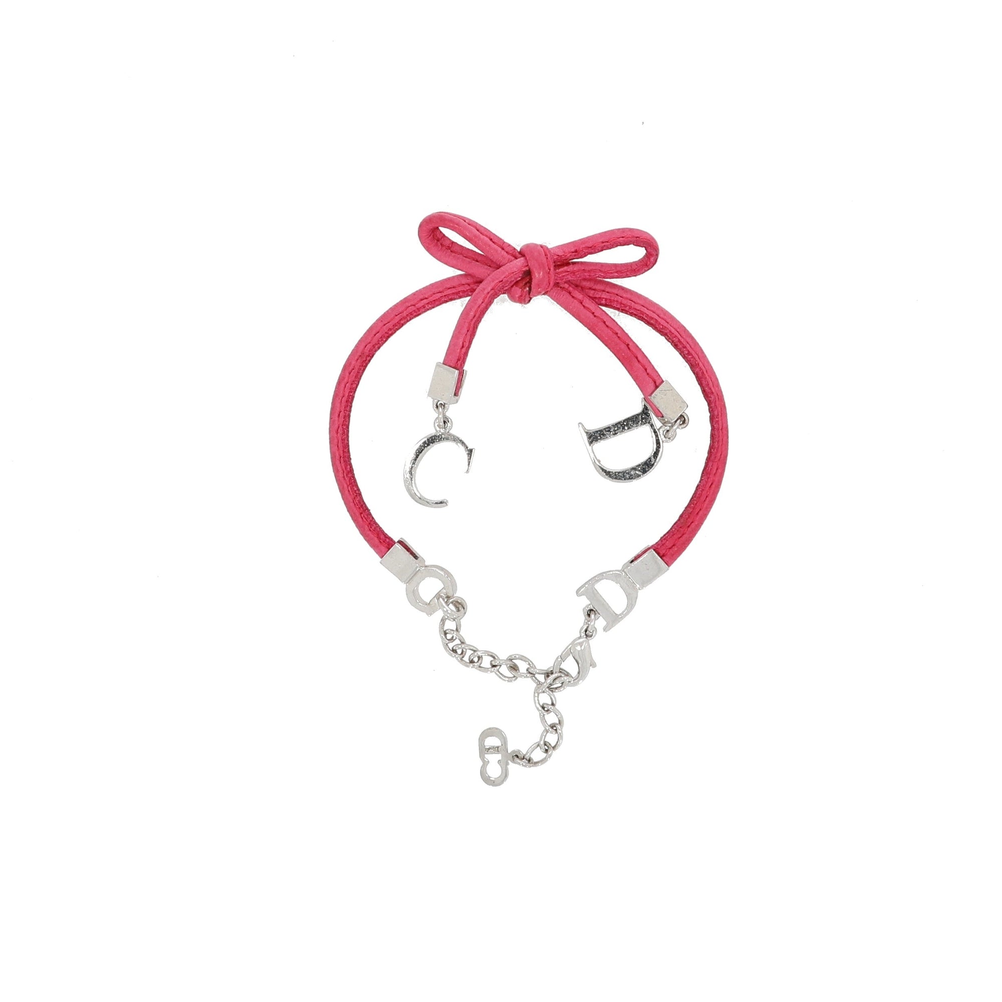 CHRISTIAN D1OR Bracelet in Pink Leather