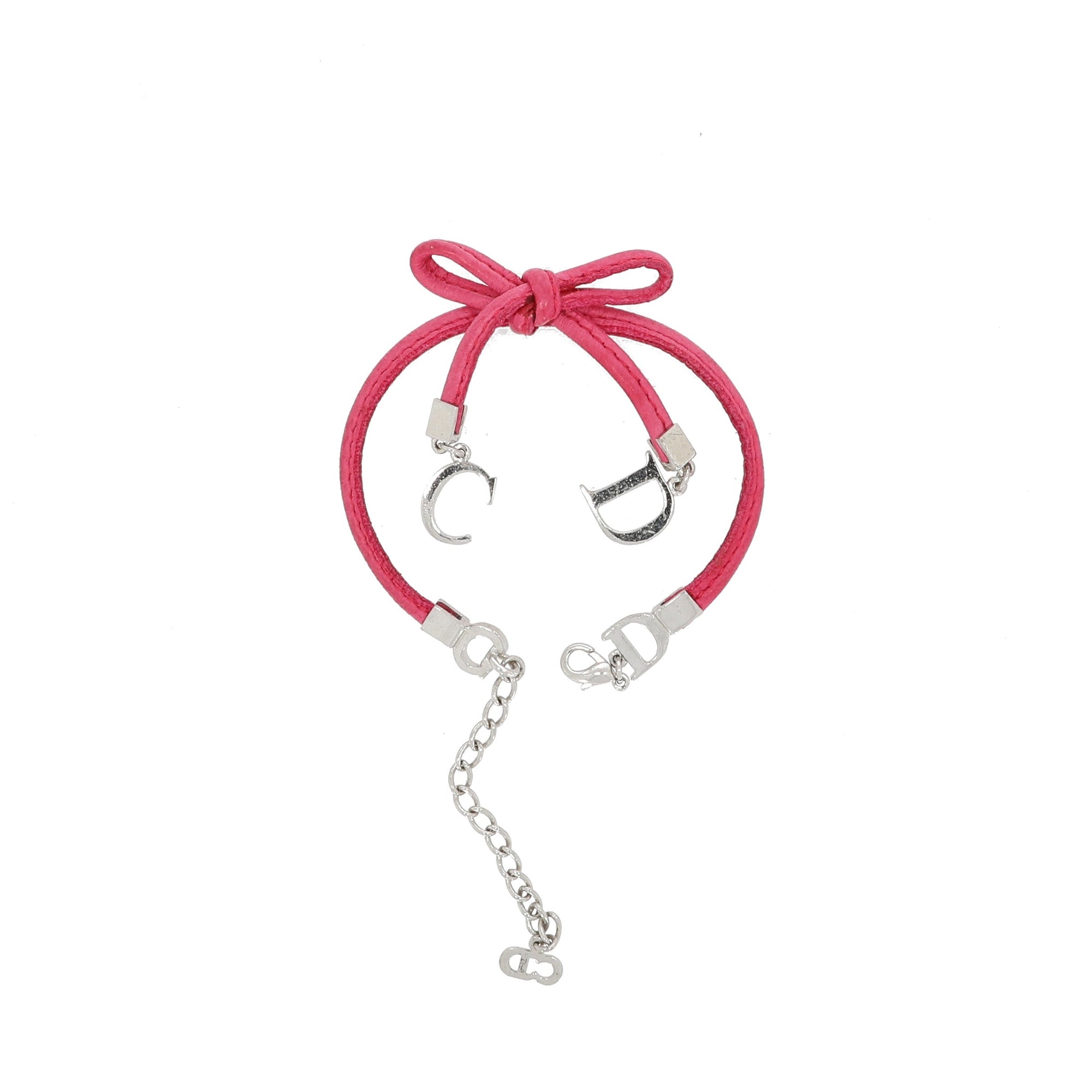 CHRISTIAN D1OR Bracelet in Pink Leather