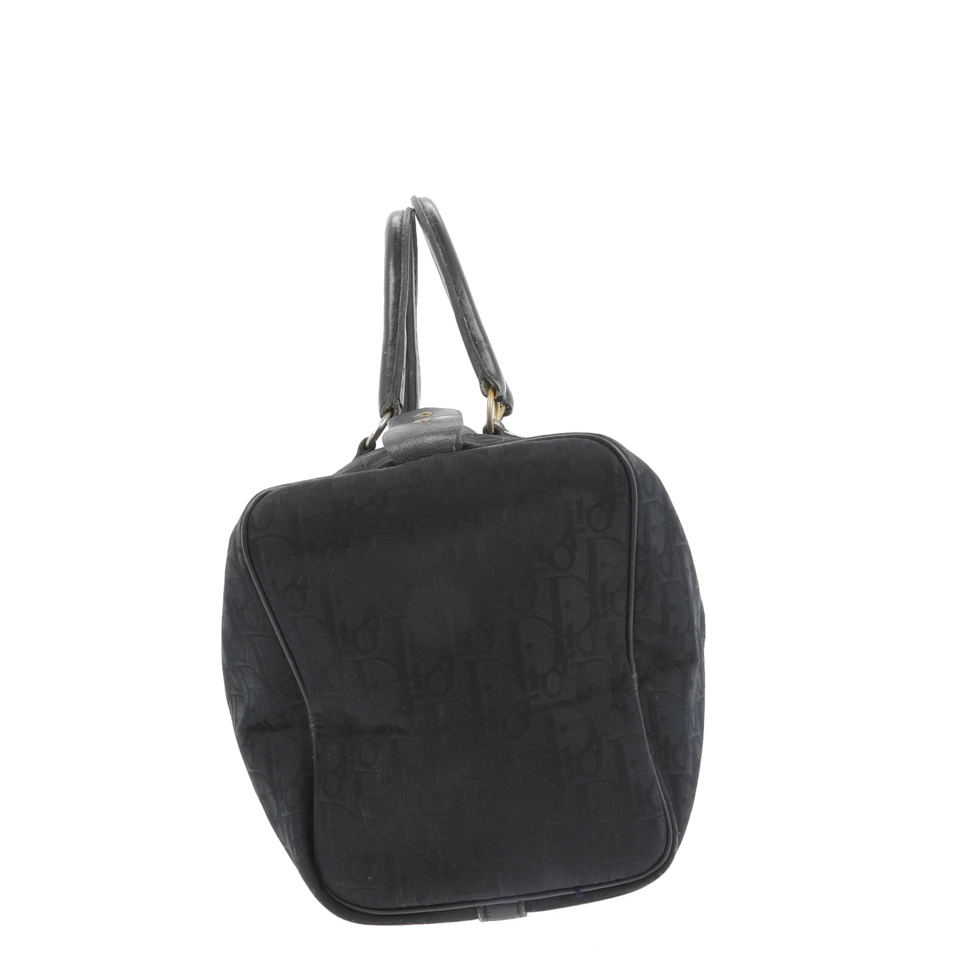 CHRISTIAN D1OR Bowling Handbag in Blue Fabric