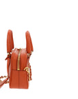 PRD Galleria Crossbody Bag in Orange Leather