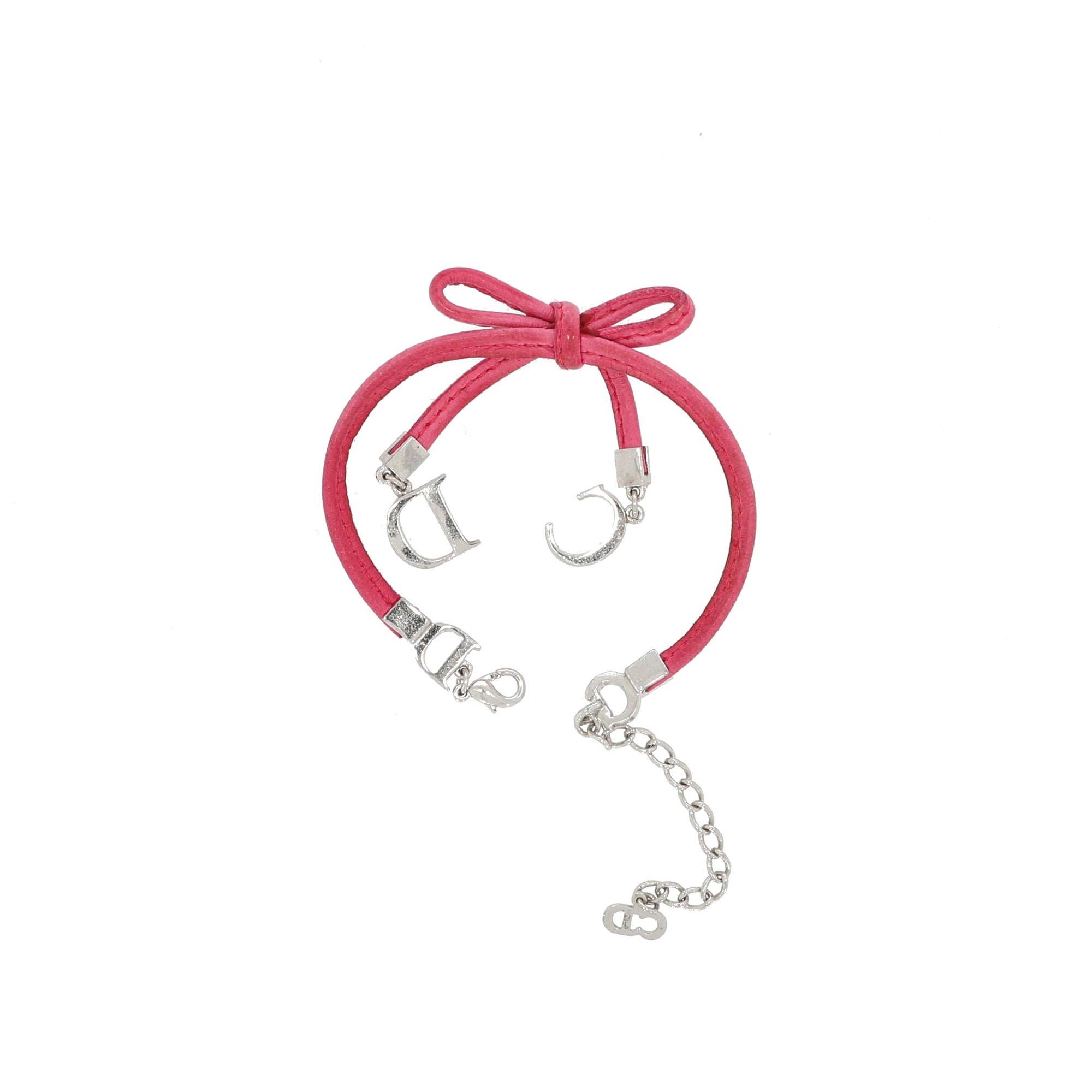 CHRISTIAN D1OR Bracelet in Pink Leather