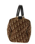 CHRISTIAN D1OR Bowling Handbag in Beige Fabric