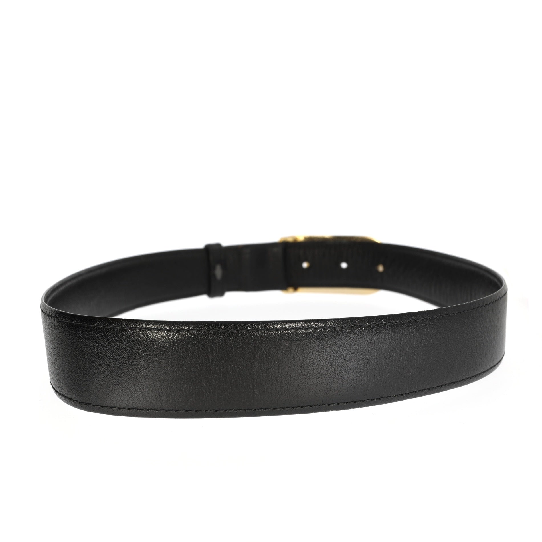 CHRISTIAN D1OR Belt in Black Leather