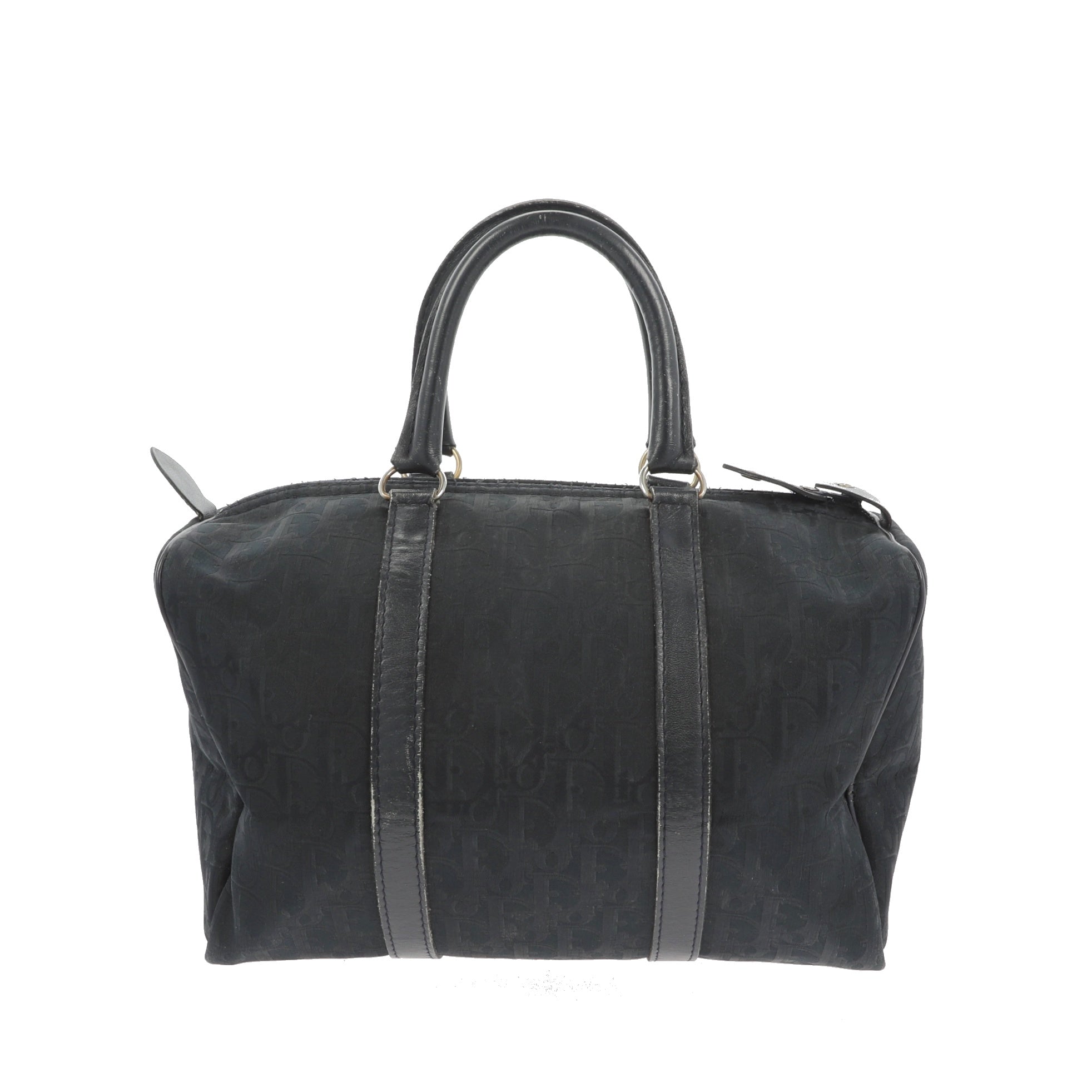 CHRISTIAN D1OR Bowling Handbag in Blue Fabric