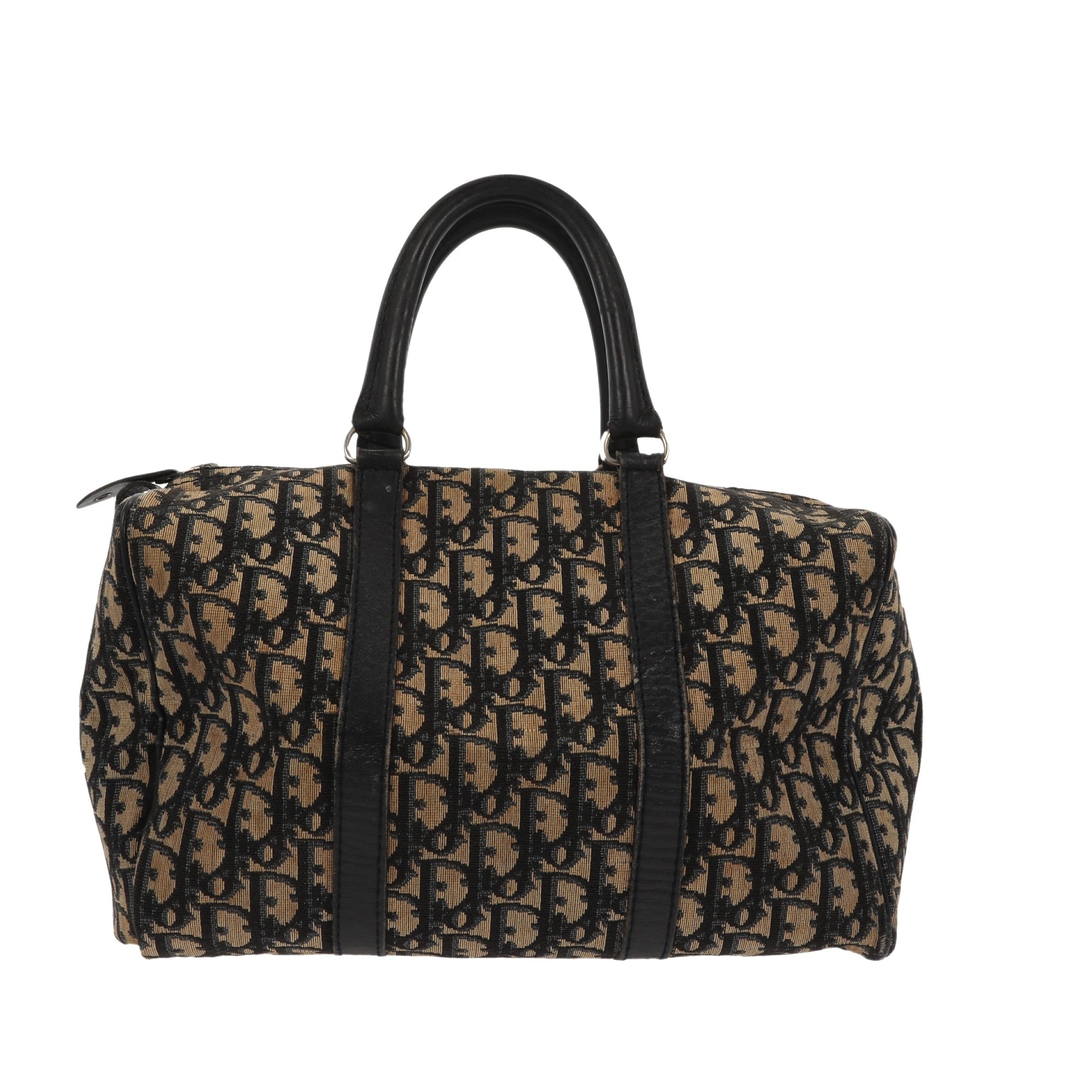 CHRISTIAN D1OR Bowling Handbag in Blue Fabric