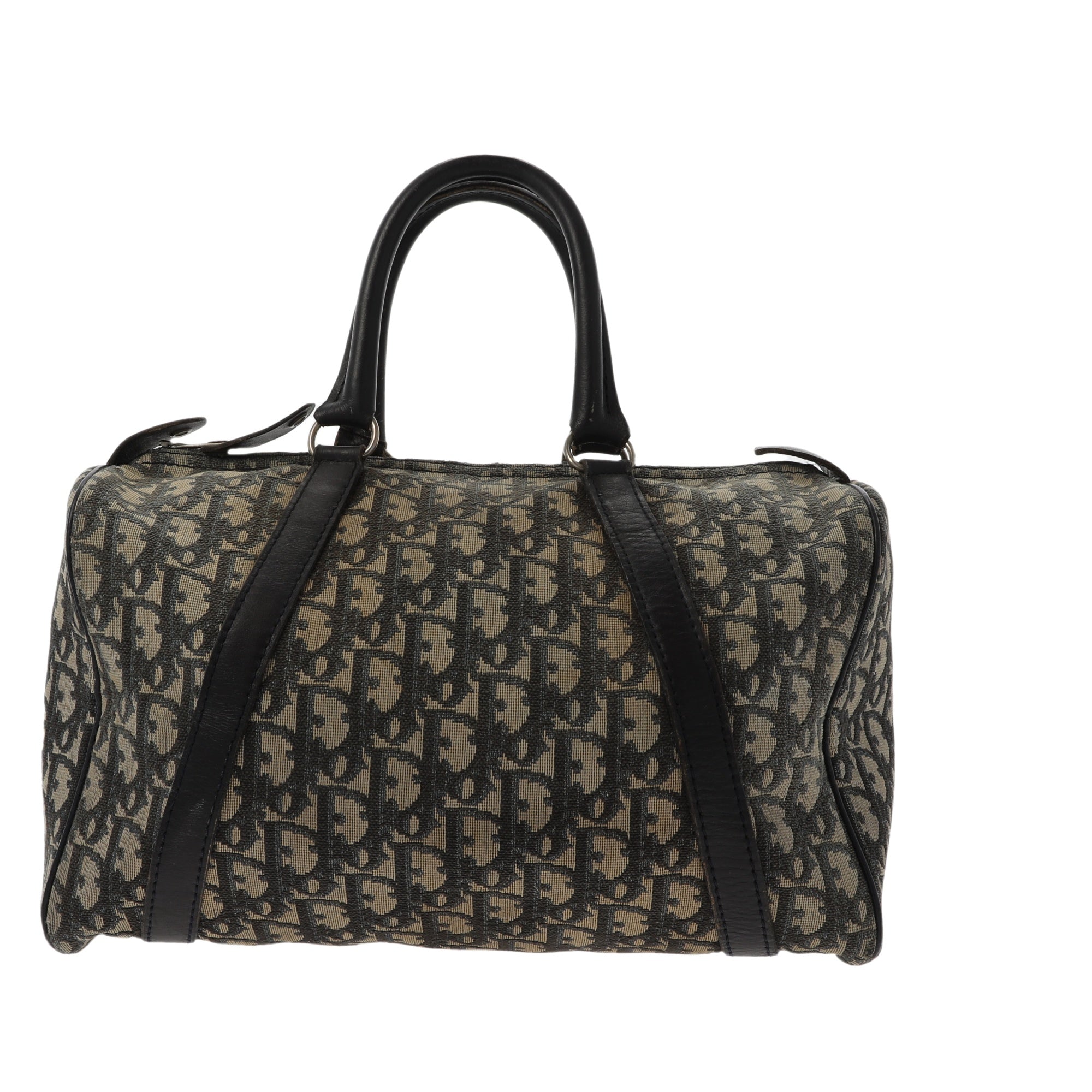 CHRISTIAN D1OR Bowling Handbag in Blue Fabric