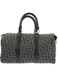 CHRISTIAN D1OR Bowling Handbag in Blue Fabric