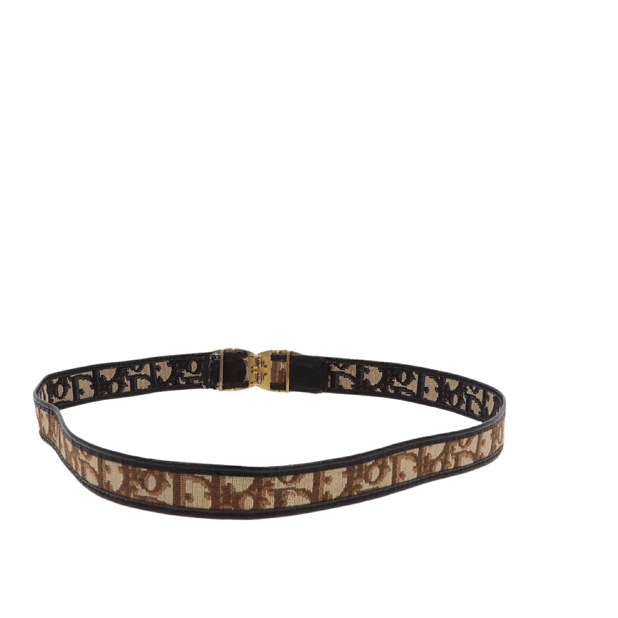 CHRISTIAN D1OR Belt in Beige Fabric