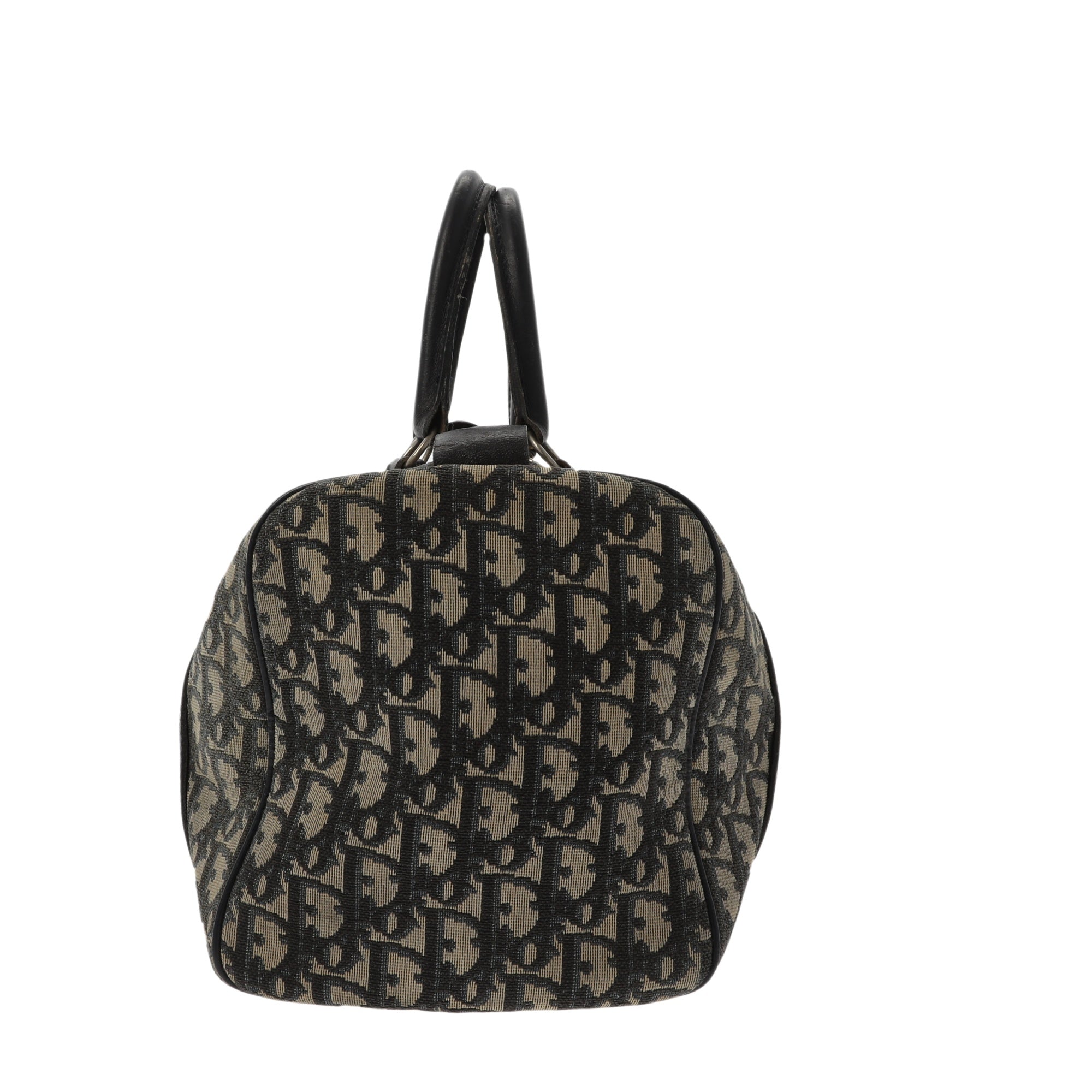 CHRISTIAN D1OR Bowling Handbag in Blue Fabric