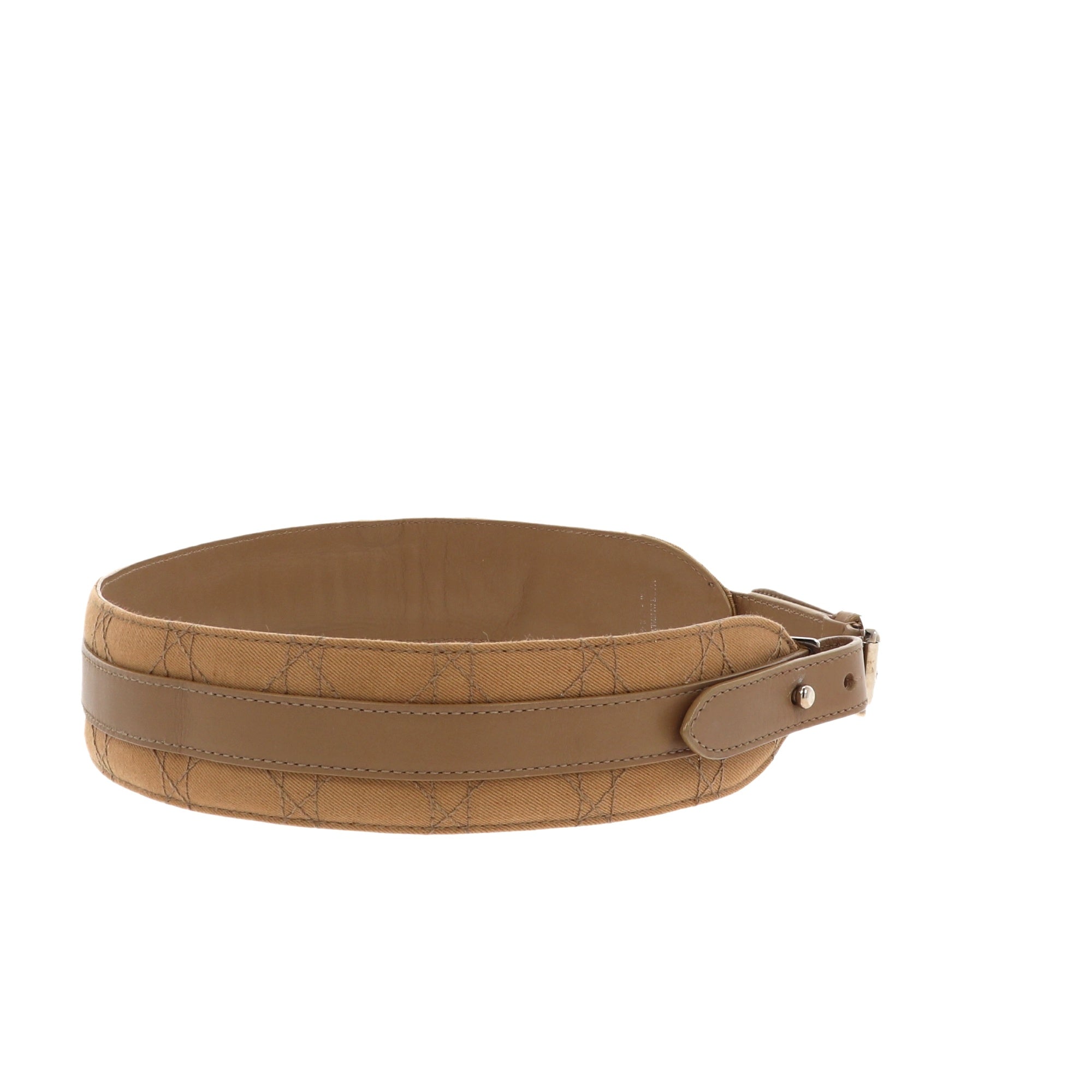 CHRISTIAN D1OR Belt in Brown Fabric