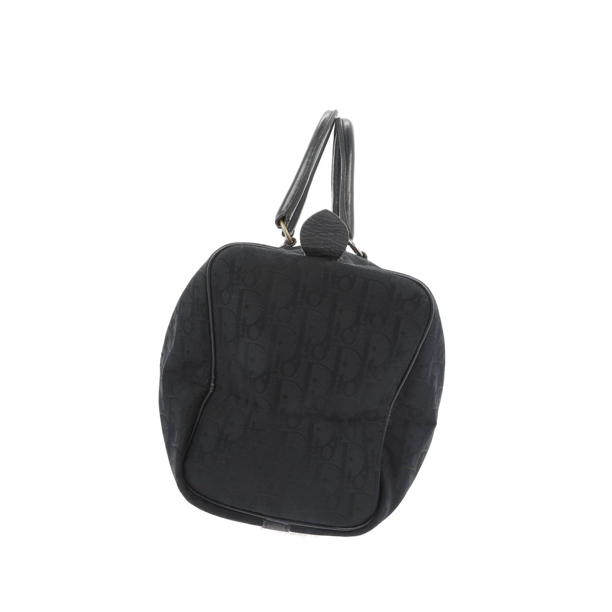 CHRISTIAN D1OR Bowling Handbag in Blue Fabric