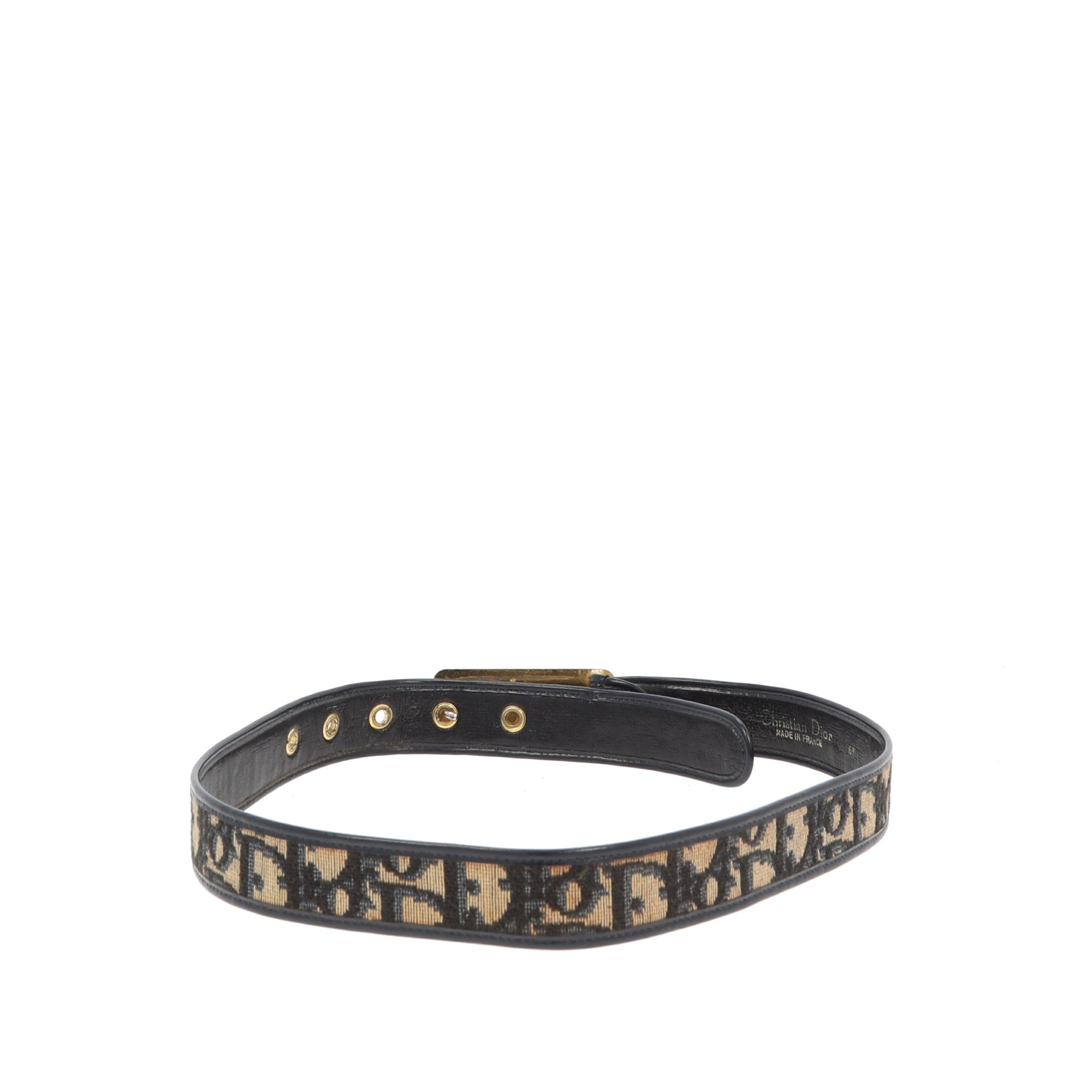 CHRISTIAN D1OR Belt in Blue Fabric