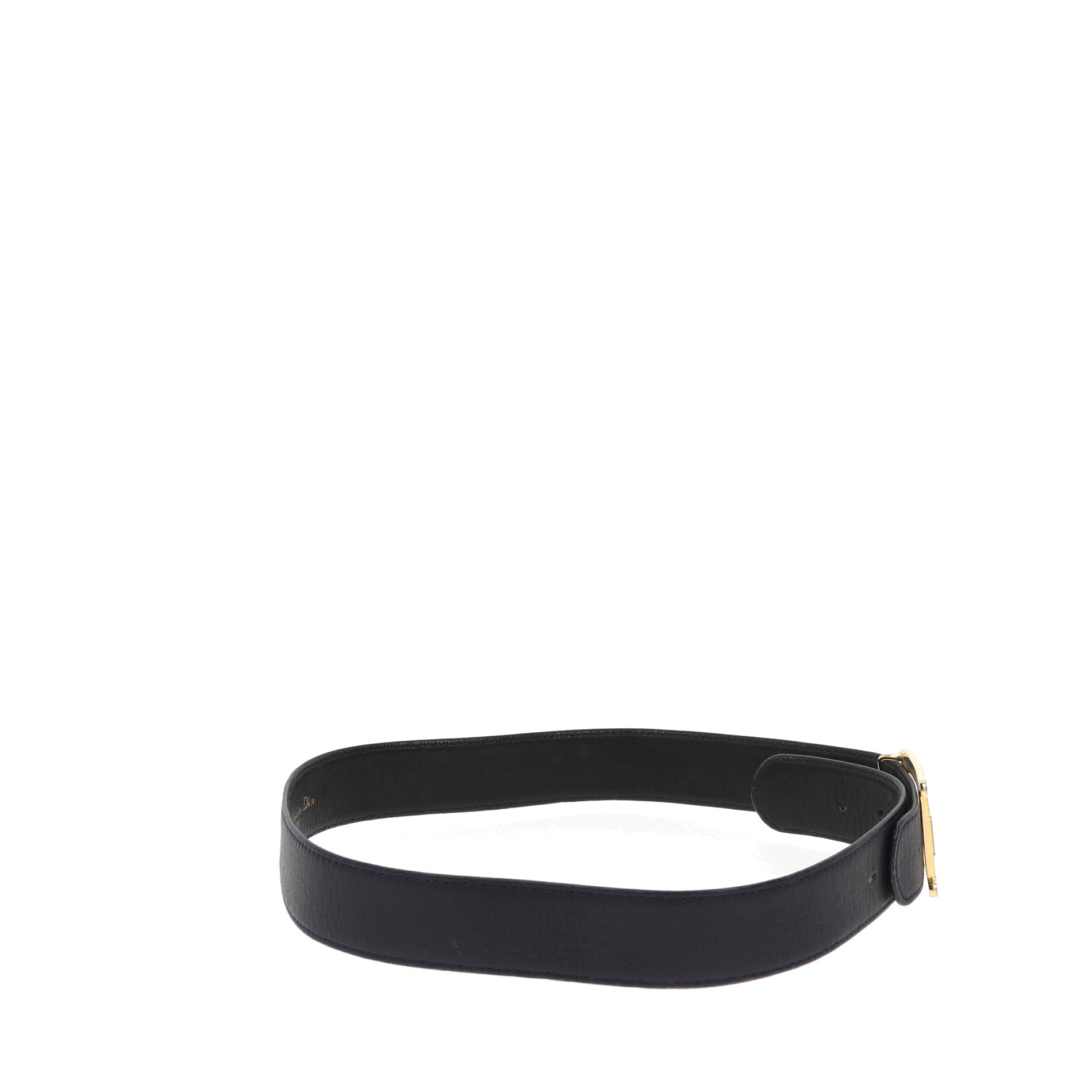CHRISTIAN D1OR Belt in Blue Leather