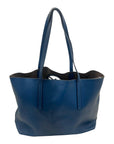 FNDI Black Cutout Leather Kan I Shopper Tote Bag