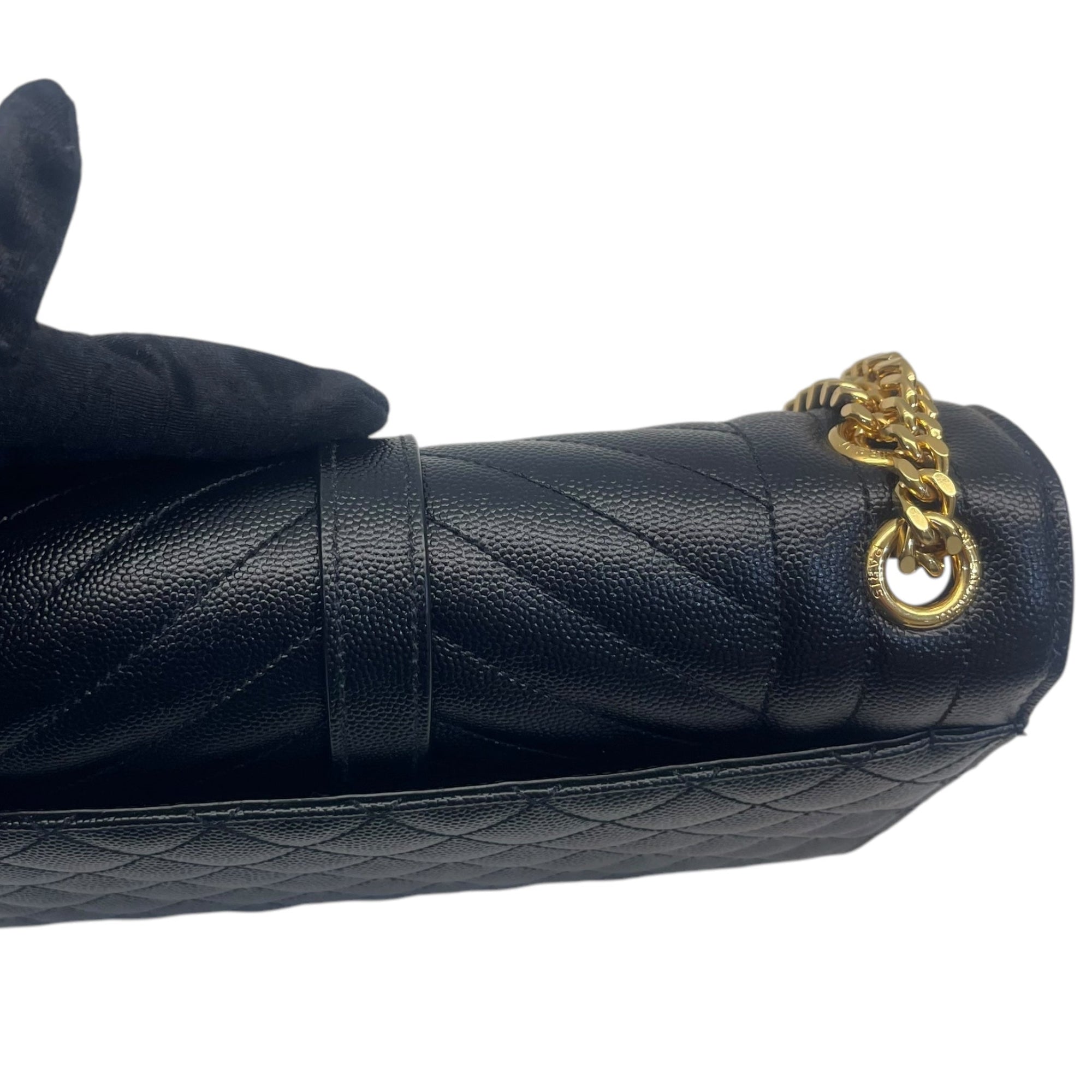 YSL Envelope Bag in Black