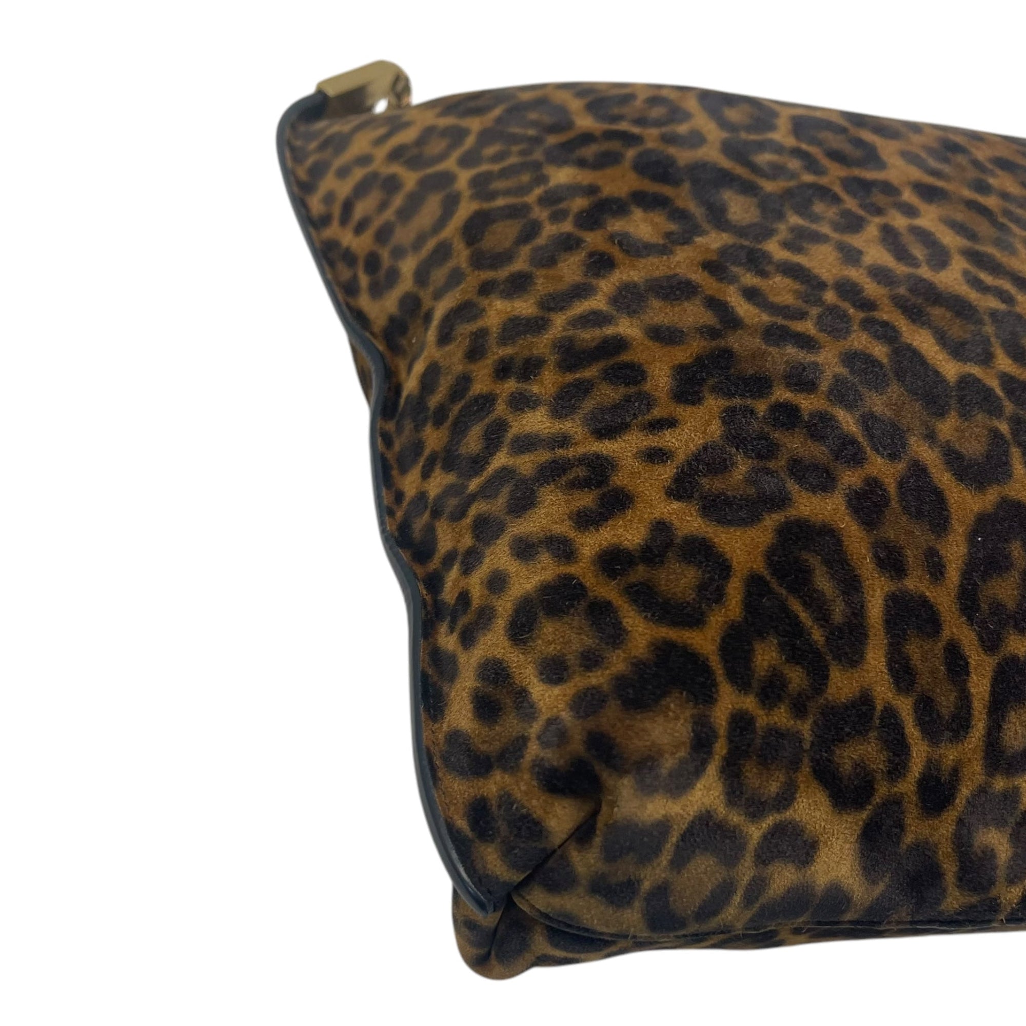 YSL Suzanne Medium Leopard-print Suede Shoulder Bag In Natural