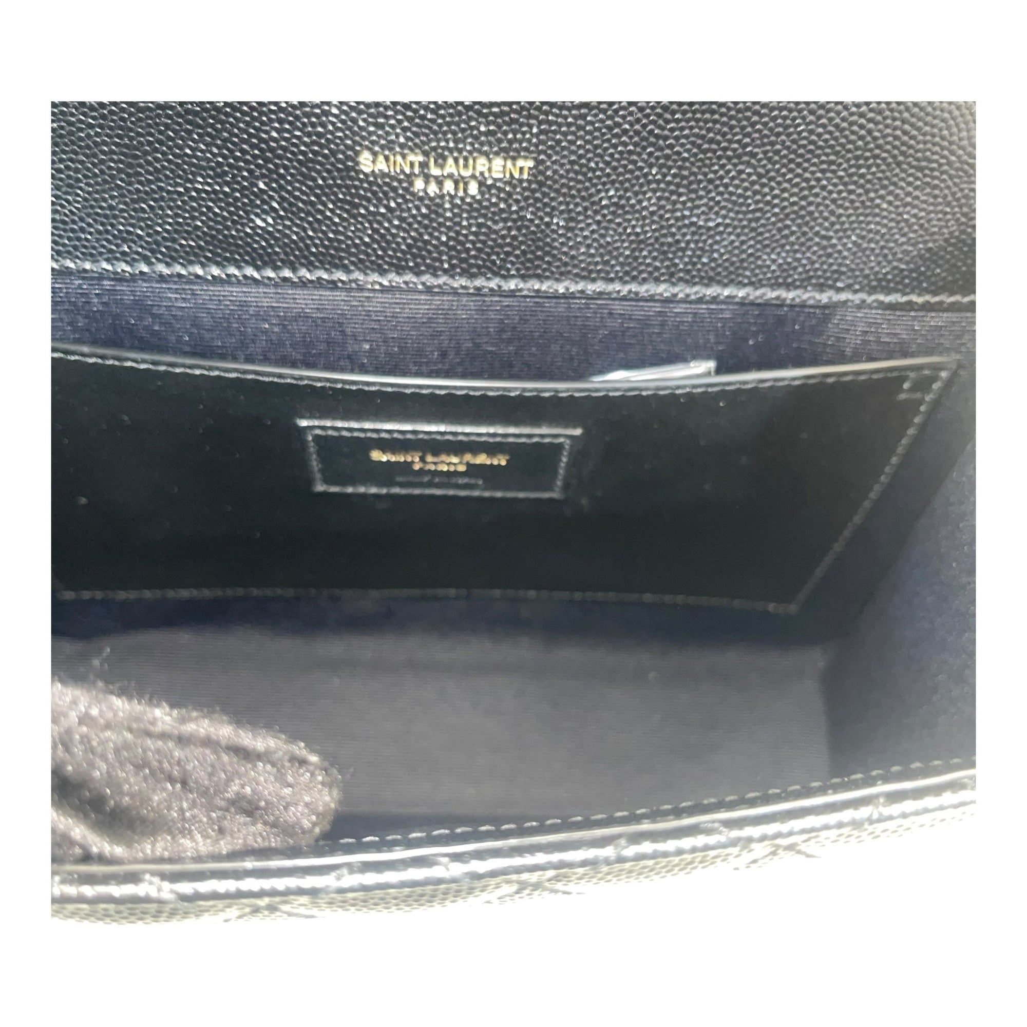 YSL Envelope Bag in Black