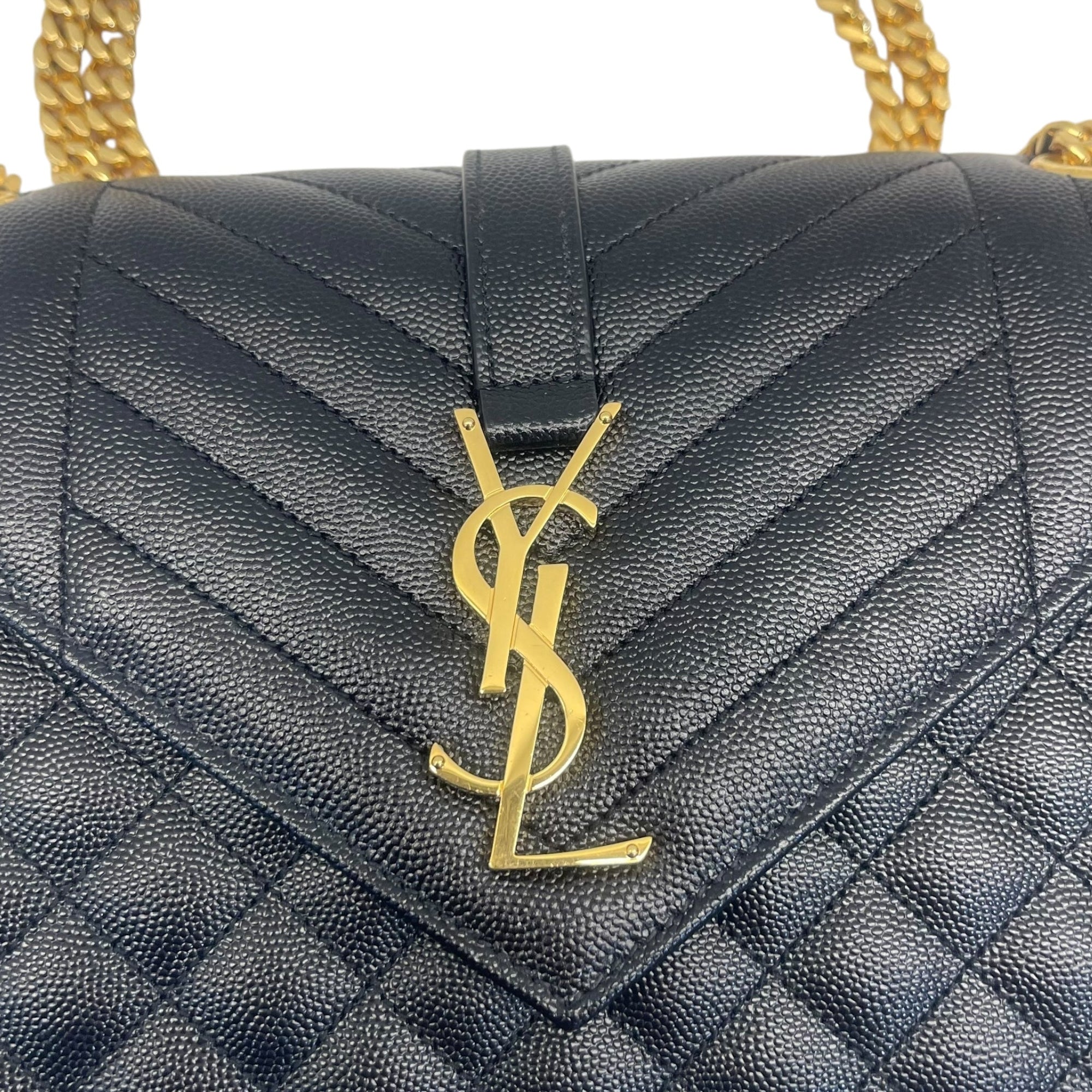 YSL Envelope Bag in Black