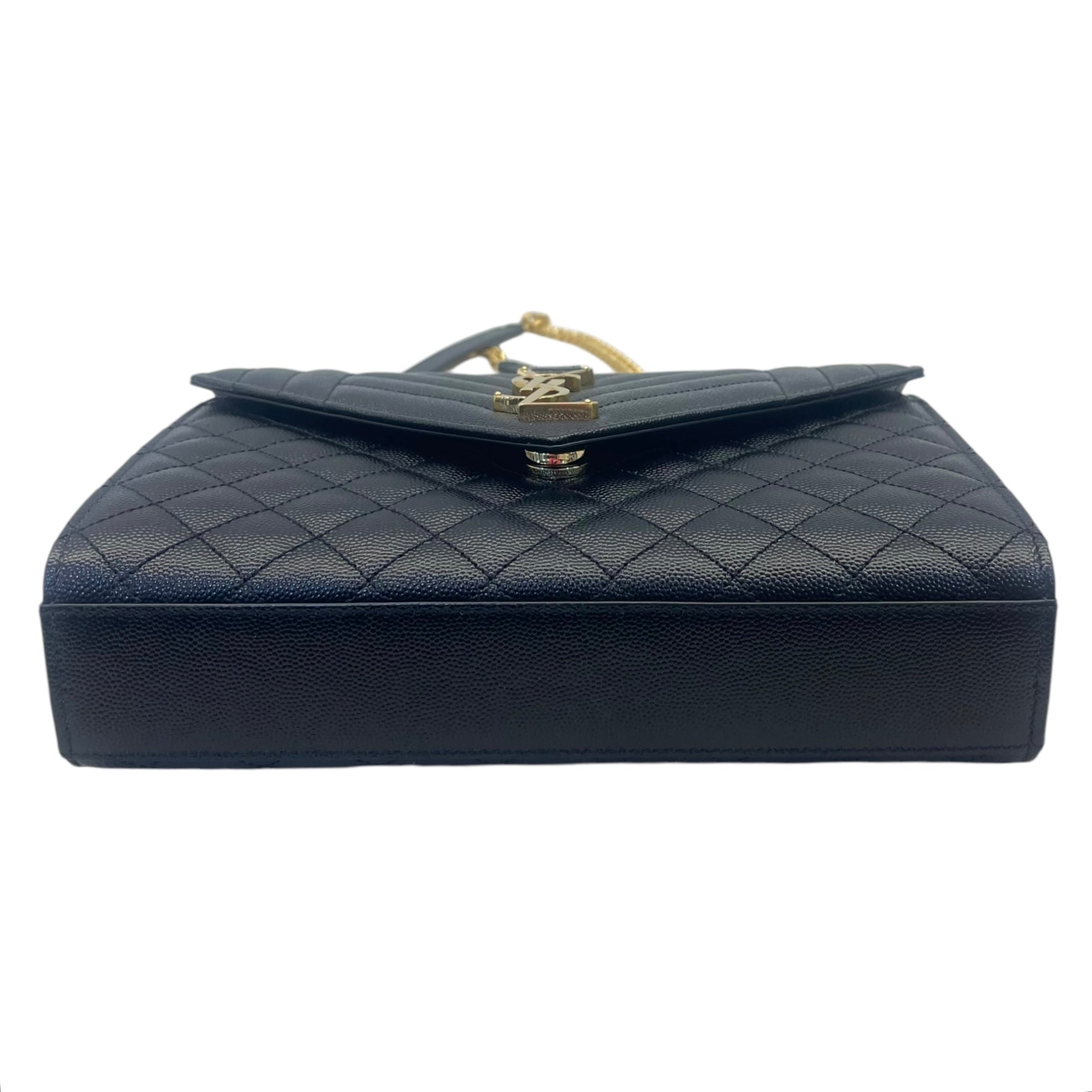 YSL Envelope Bag in Black