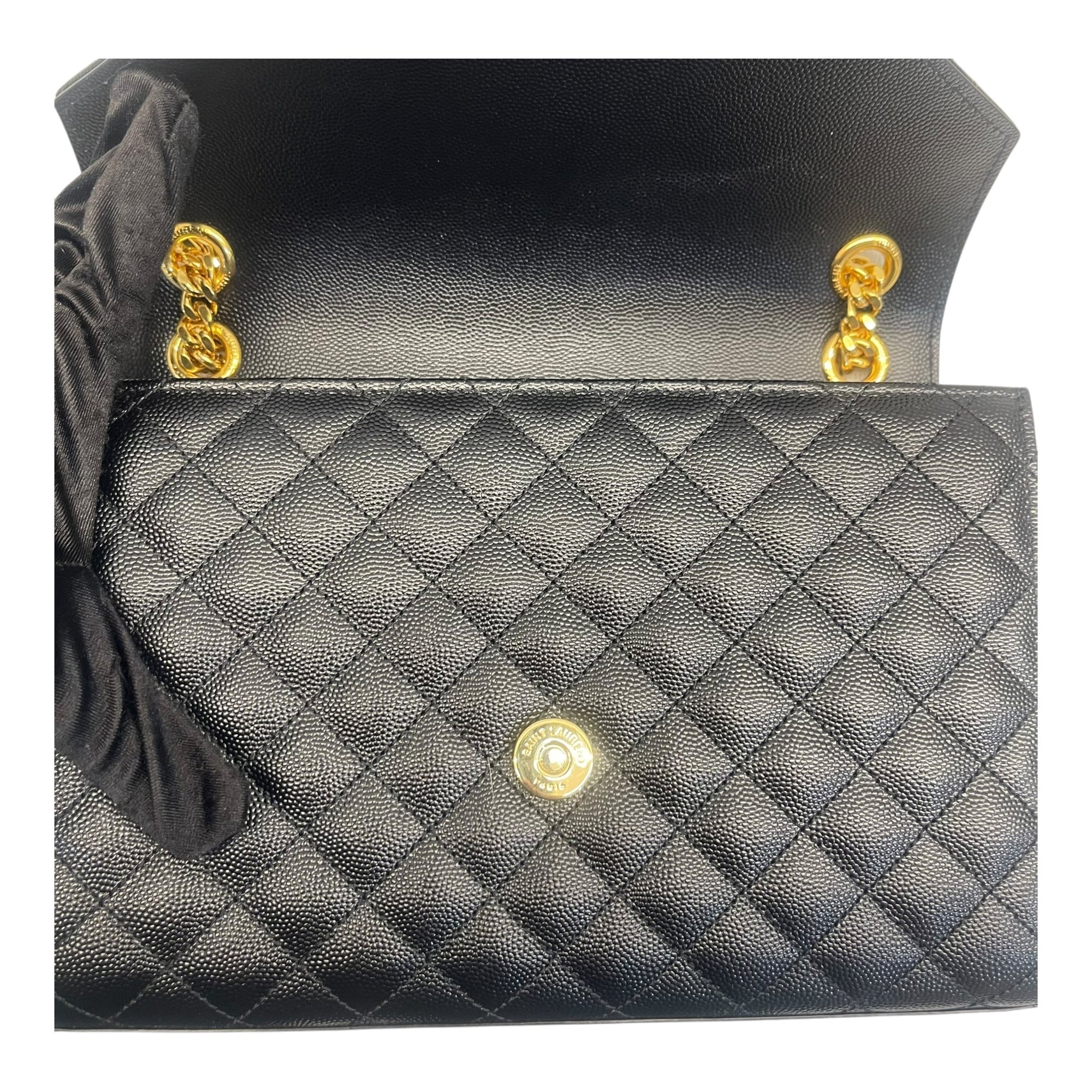 YSL Envelope Bag in Black