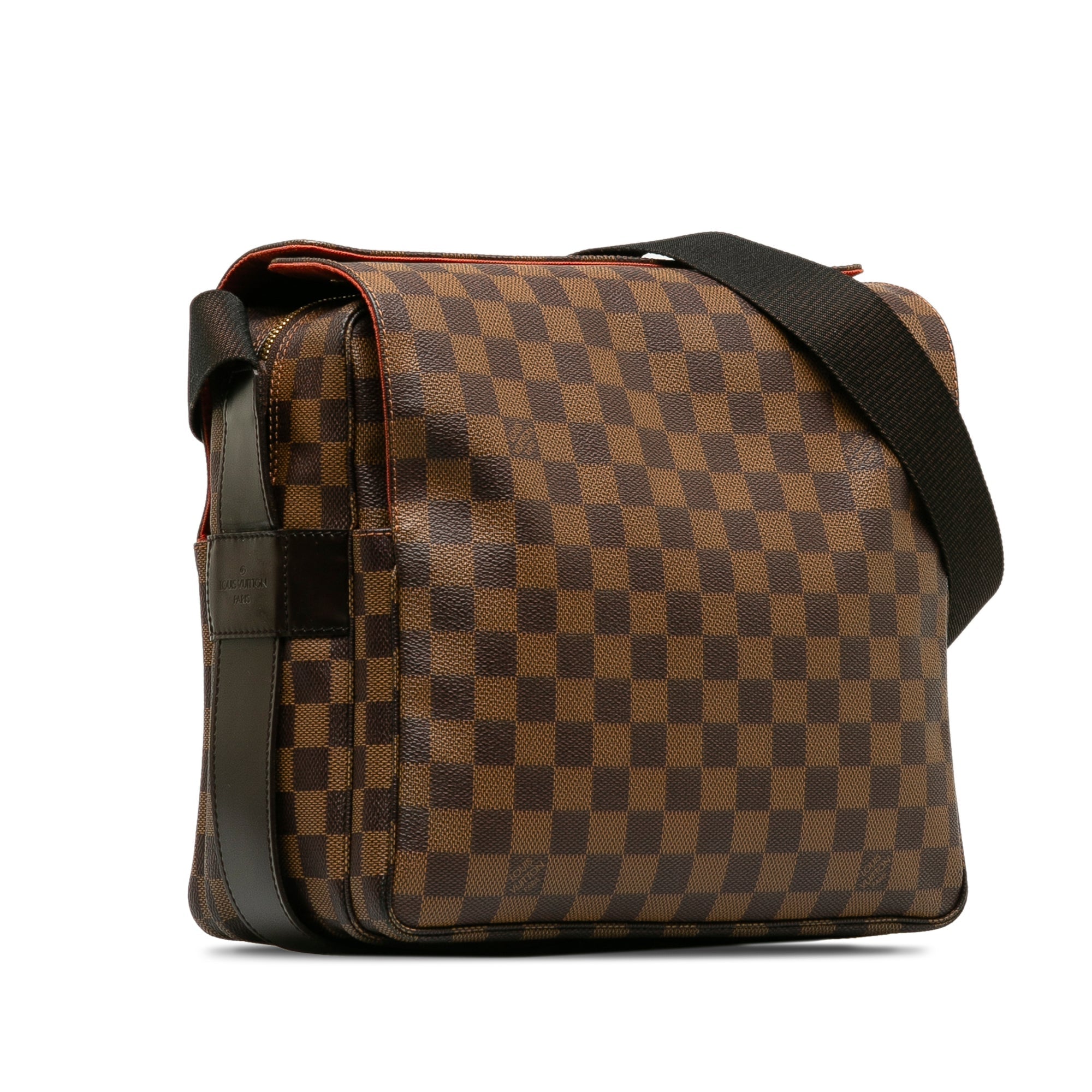 Brown LV Damier Ebene Naviglio Crossbody Bag