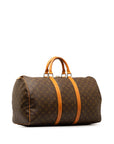 Brown LV Monogram Keepall 50 Travel Bag