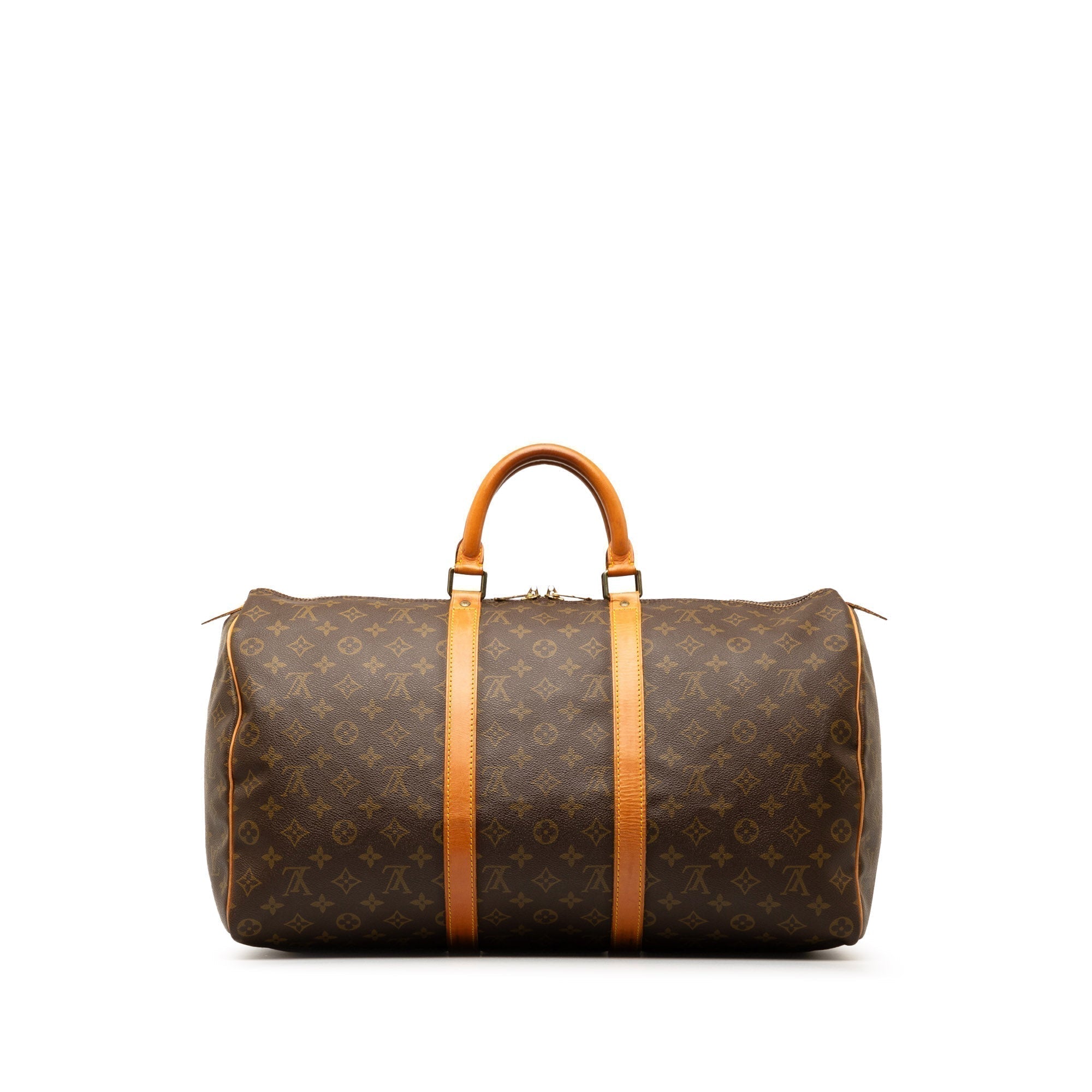 Brown LV Monogram Keepall 50 Travel Bag