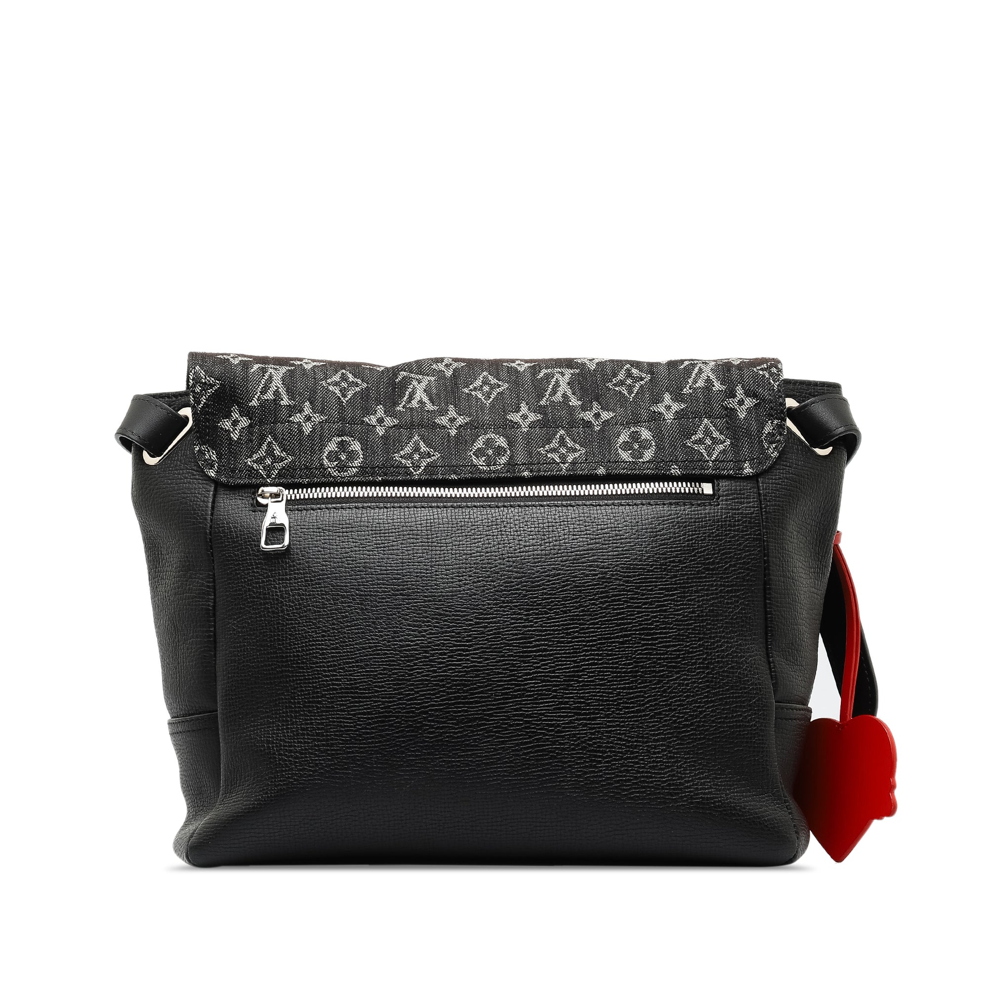 Black LV x Nigo Besace Tokyo Monogram Denim Taurillon Messenger Bag