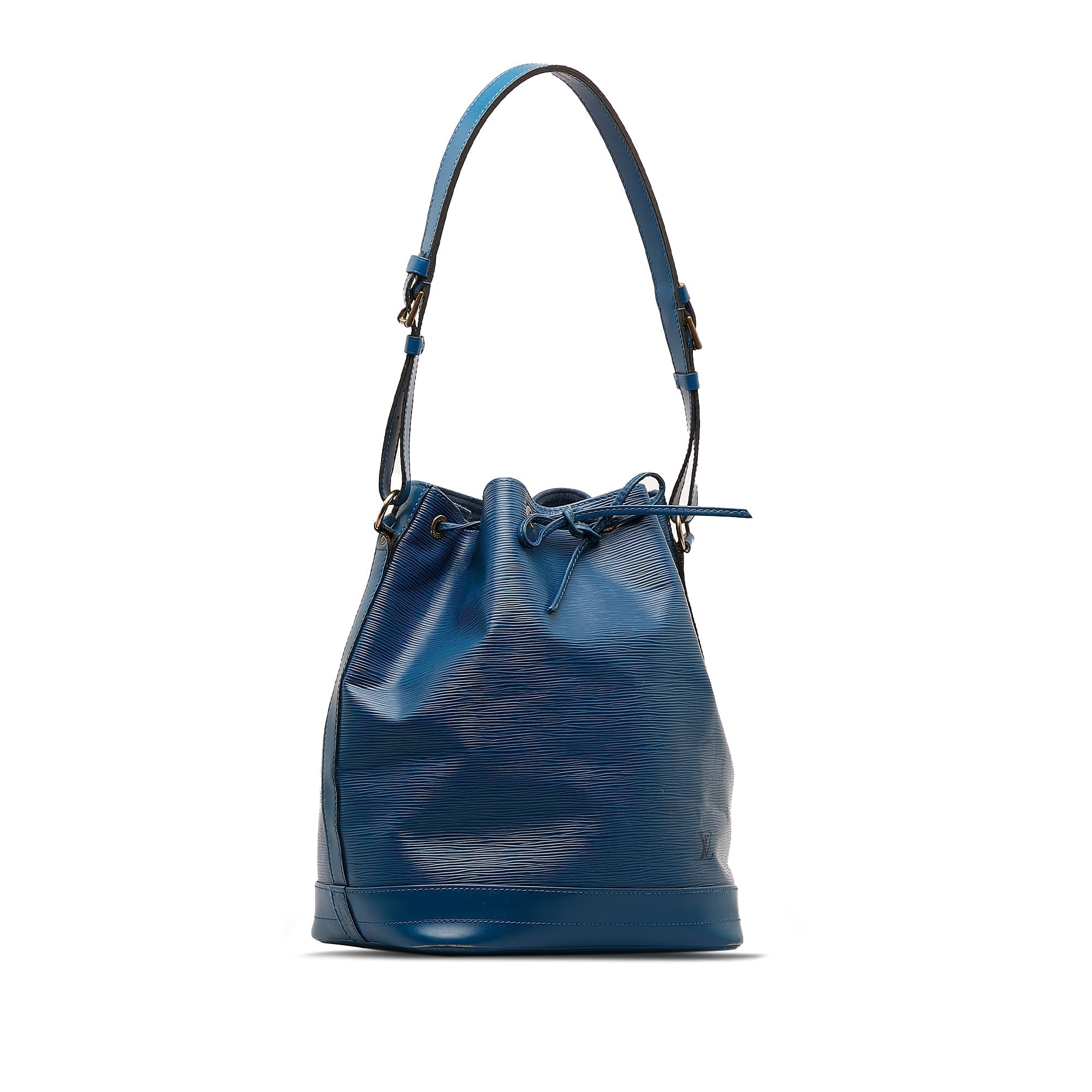 Blue LV Epi Noe GM Bucket Bag