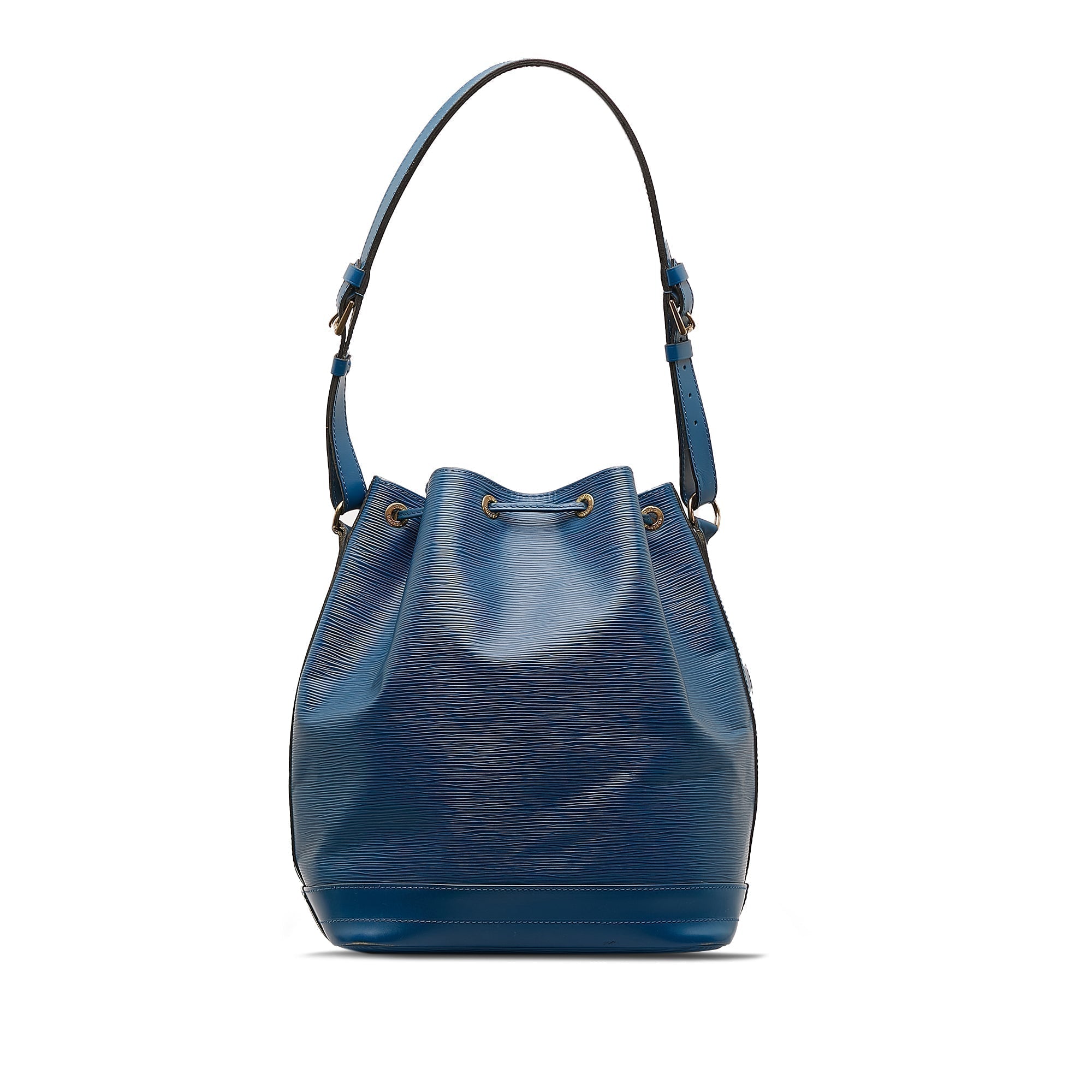Blue LV Epi Noe GM Bucket Bag