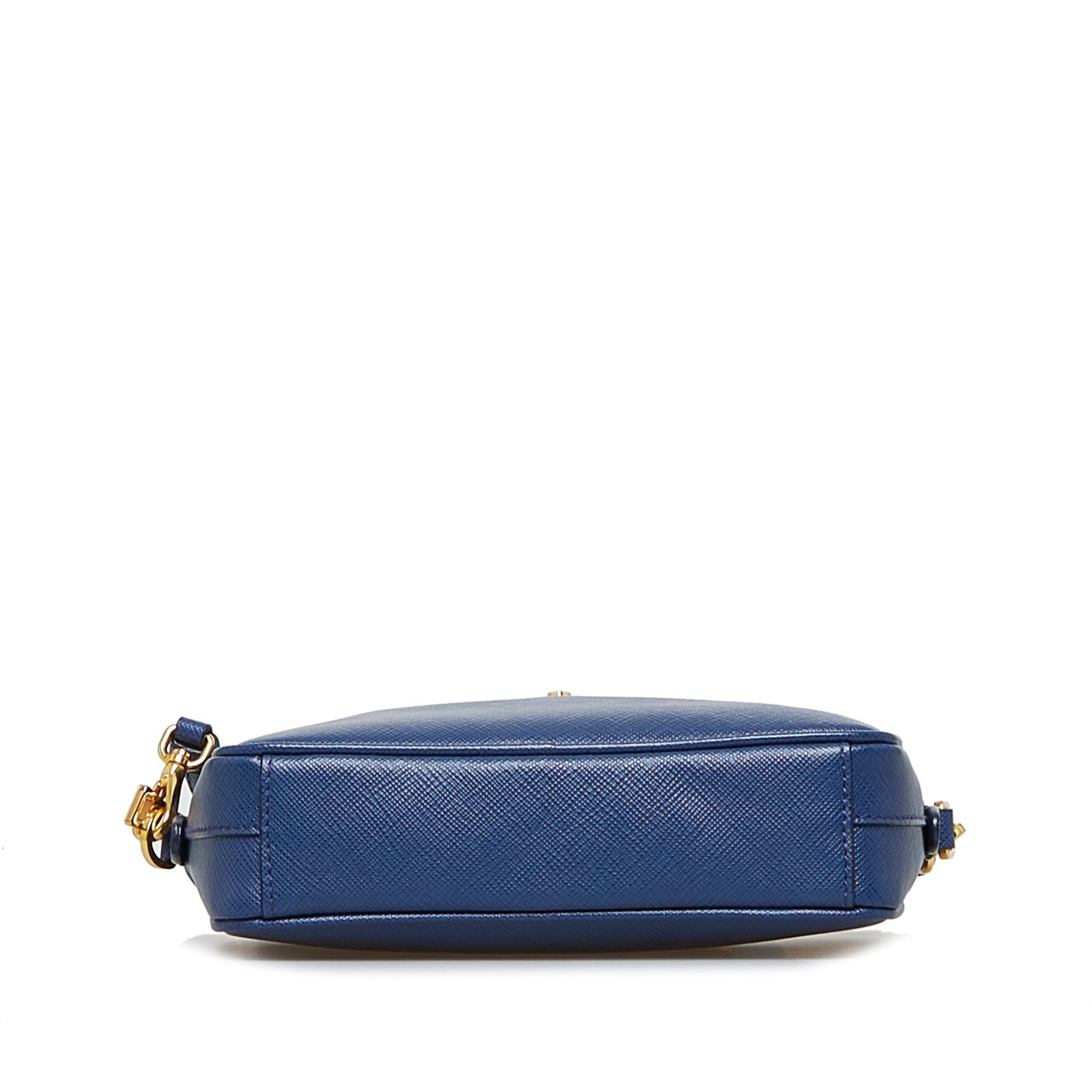 PRD Crossbody Bag Small Blue Saffiano