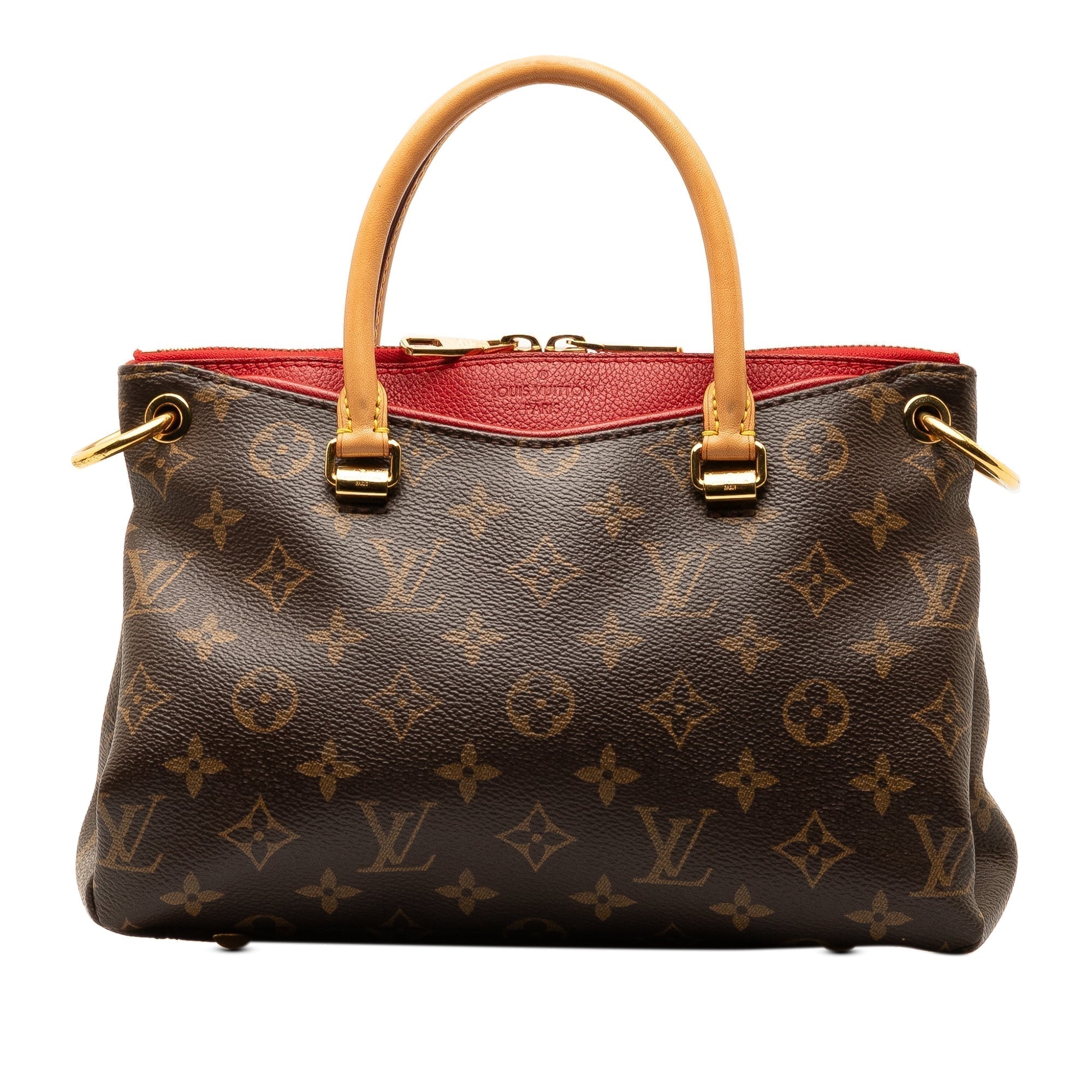 Brown LV Monogram Pallas BB Satchel
