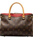 Brown LV Monogram Pallas BB Satchel