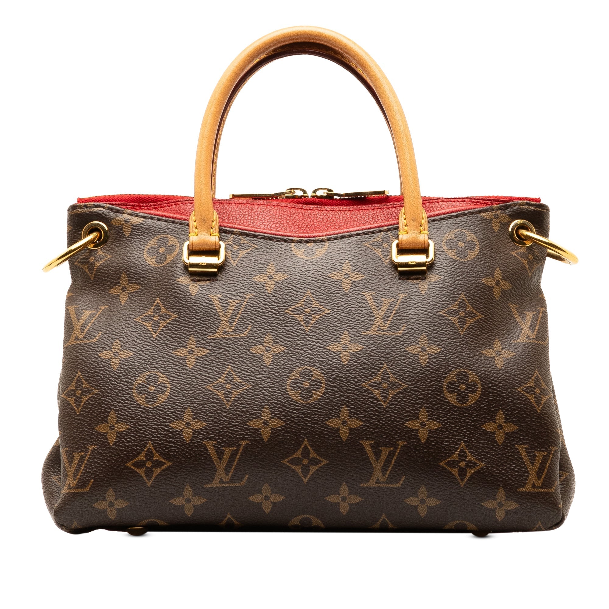 Brown LV Monogram Pallas BB Satchel