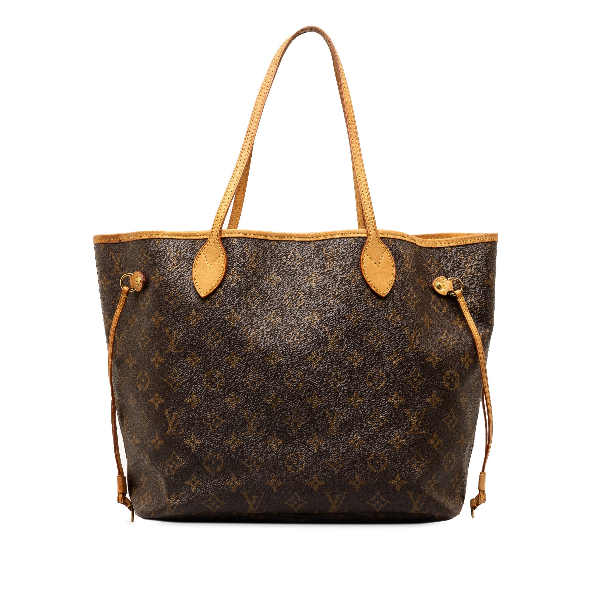 Brown LV Monogram Neverfull MM Tote Bag