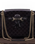 Emily Large Chain Shoulder Bag GCCIssima Purple Patent Leather