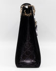 Emily Large Chain Shoulder Bag GCCIssima Purple Patent Leather
